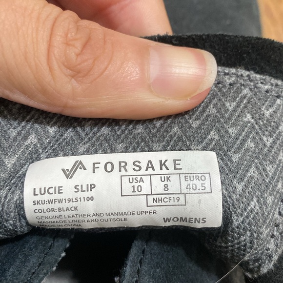 Sz 10 Forsake Lucie Suede Leather Ankle Boot Blue Pull Tie - Picture 4 of 7